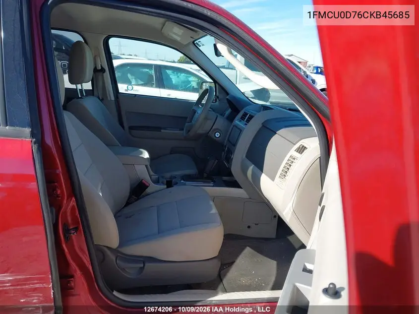 2012 FORD ESCAPE VIN 1FMCU0D76CKB45685 — фото 5