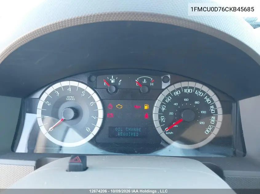 2012 FORD ESCAPE VIN 1FMCU0D76CKB45685 — фото 7