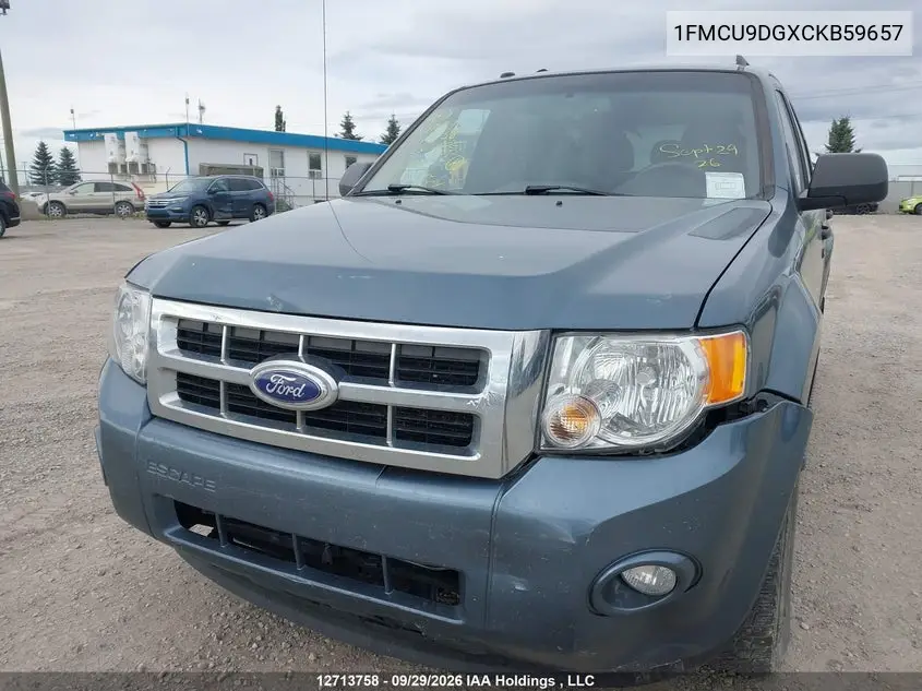 2012 FORD ESCAPE VIN 1FMCU9DGXCKB59657 — фото 6