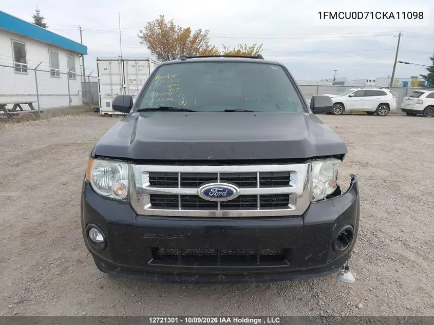 2012 FORD ESCAPE VIN 1FMCU0D71CKA11098 — фото 12