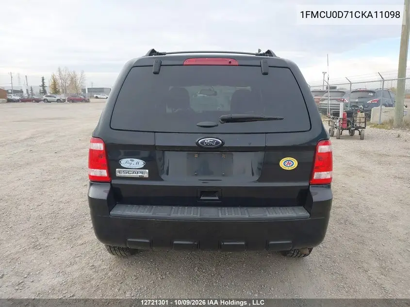 2012 FORD ESCAPE VIN 1FMCU0D71CKA11098 — фото 16