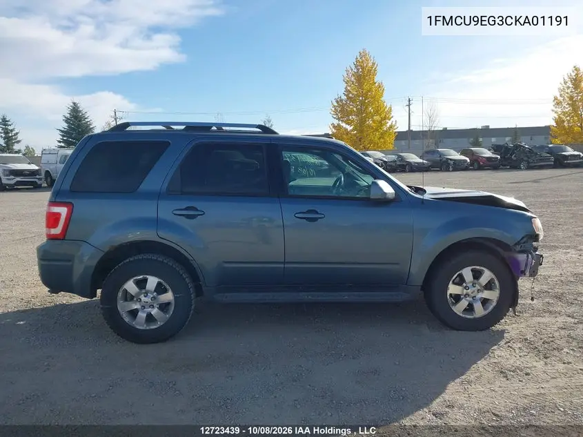 2012 FORD ESCAPE VIN 1FMCU9EG3CKA01191 — фото 14