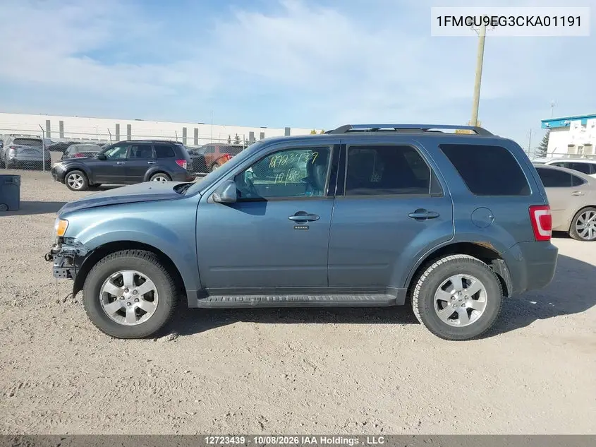 2012 FORD ESCAPE VIN 1FMCU9EG3CKA01191 — фото 15