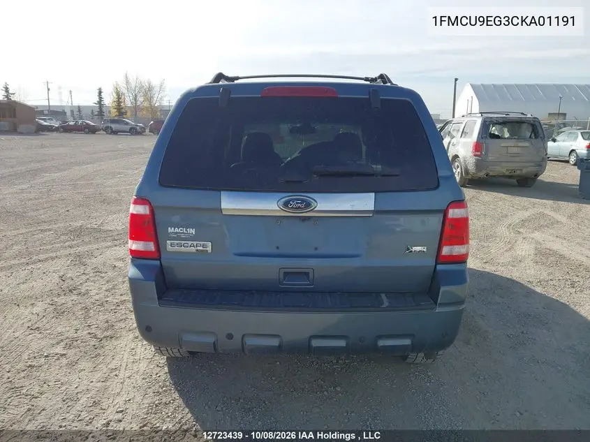 2012 FORD ESCAPE VIN 1FMCU9EG3CKA01191 — фото 17