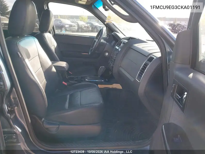 2012 FORD ESCAPE VIN 1FMCU9EG3CKA01191 — фото 5