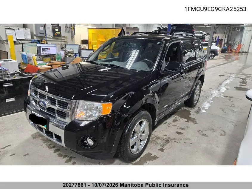 2012 FORD ESCAPE VIN 1FMCU9EG9CKA25253 — фото 2