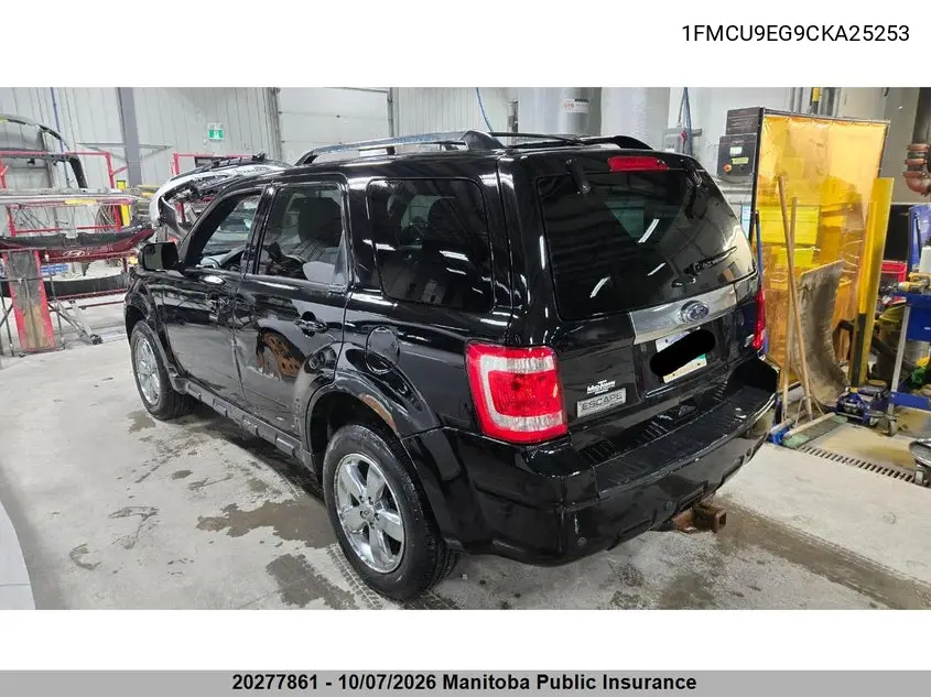 2012 FORD ESCAPE VIN 1FMCU9EG9CKA25253 — фото 3