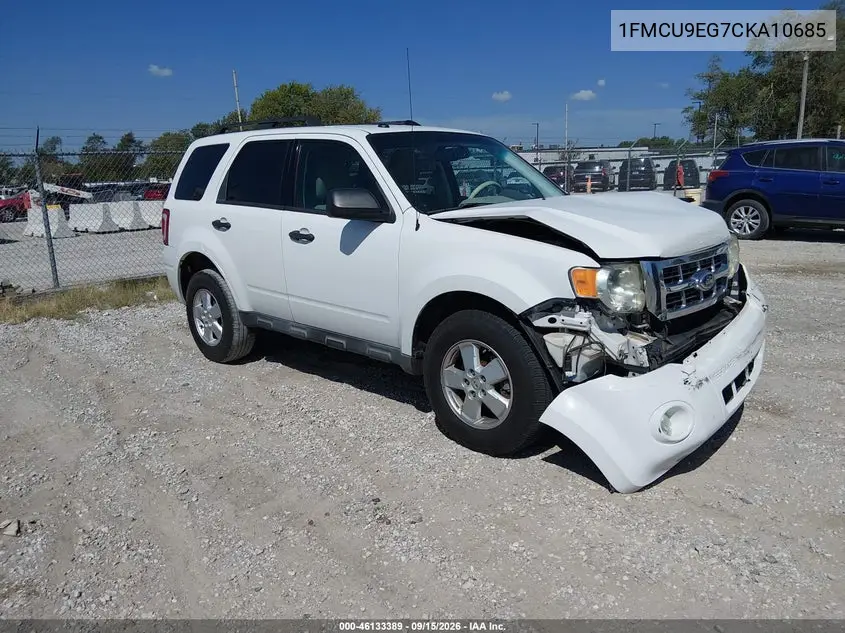 FORD ESCAPE 2012, VIN 1FMCU0DGXCKA77679