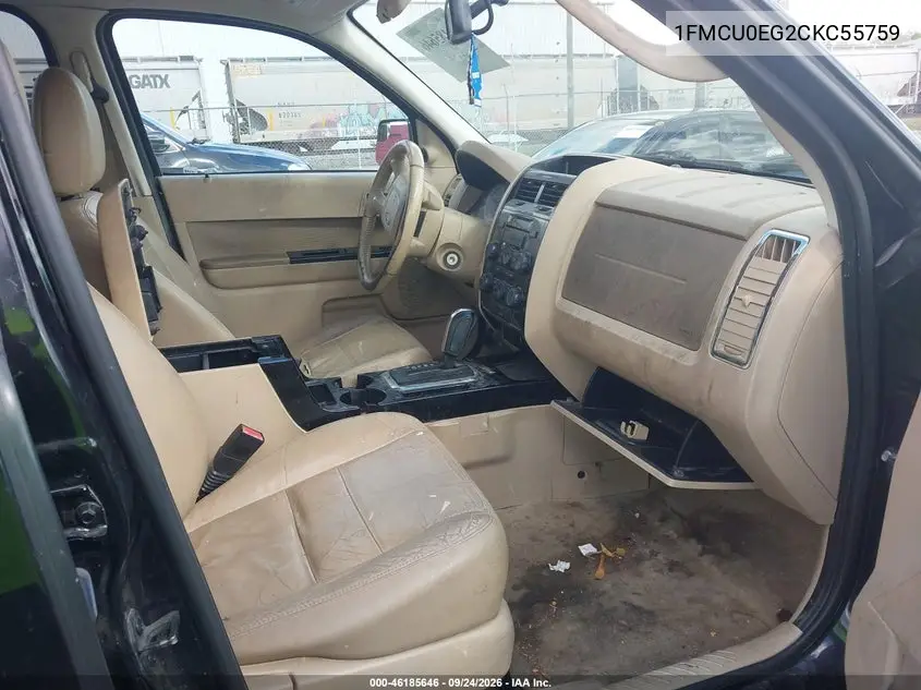 2012 FORD ESCAPE VIN 1FMCU0EG2CKC55759 — фото 5