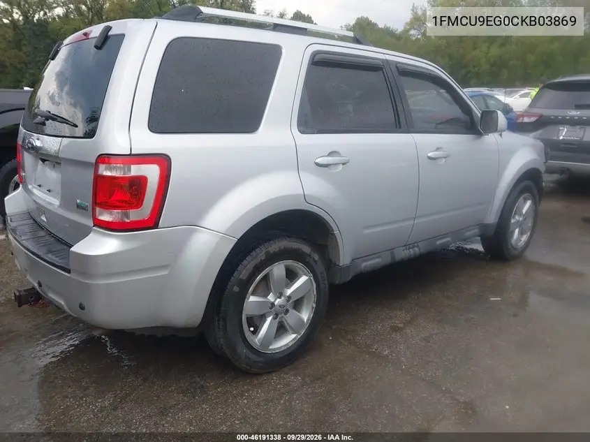 2012 FORD ESCAPE VIN 1FMCU9EG0CKB03869 — фото 4