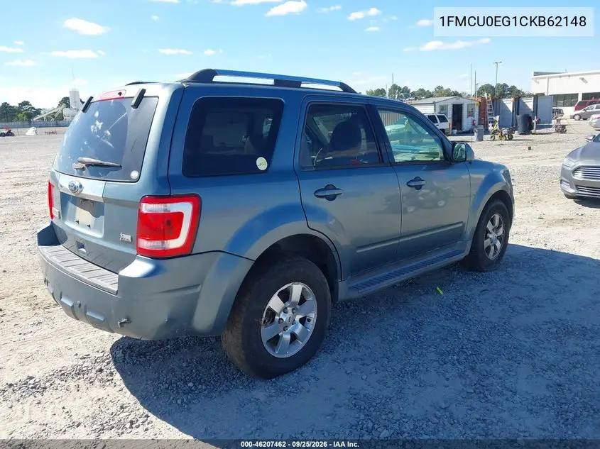2012 FORD ESCAPE VIN 1FMCU0EG1CKB62148 — фото 4