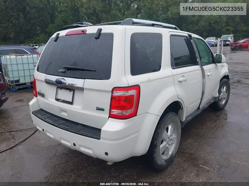 2012 FORD ESCAPE VIN 1FMCU0EG5CKC23355 — фото 4