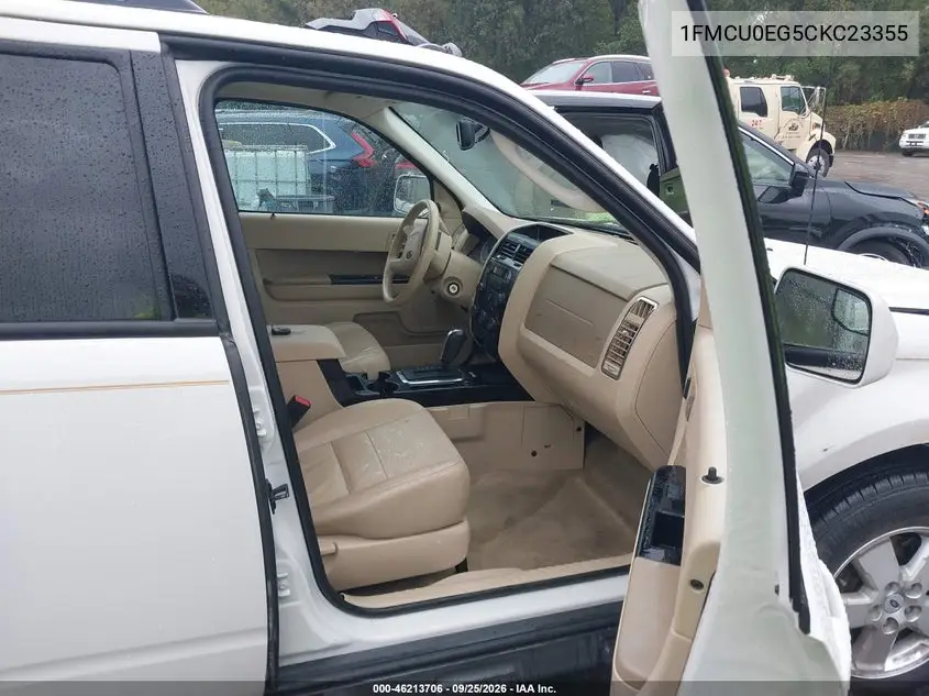 2012 FORD ESCAPE VIN 1FMCU0EG5CKC23355 — фото 5
