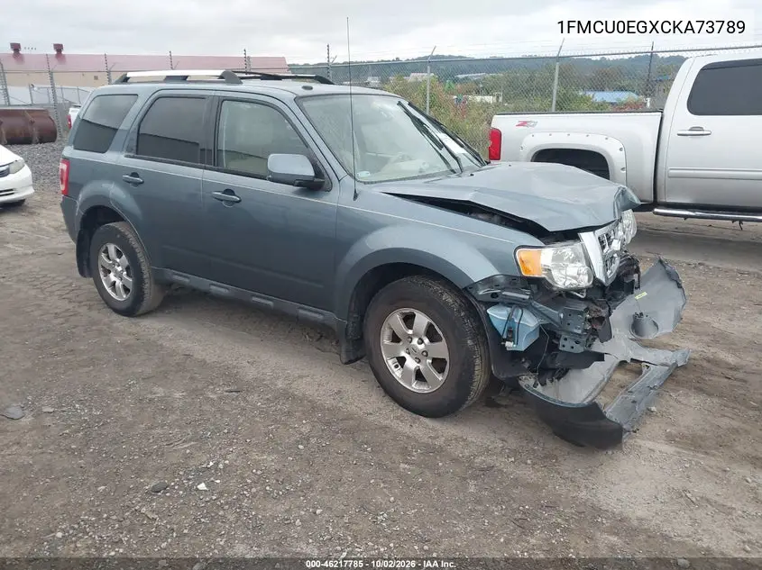 FORD ESCAPE 2012, VIN 1FMCU0EGXCKA73789