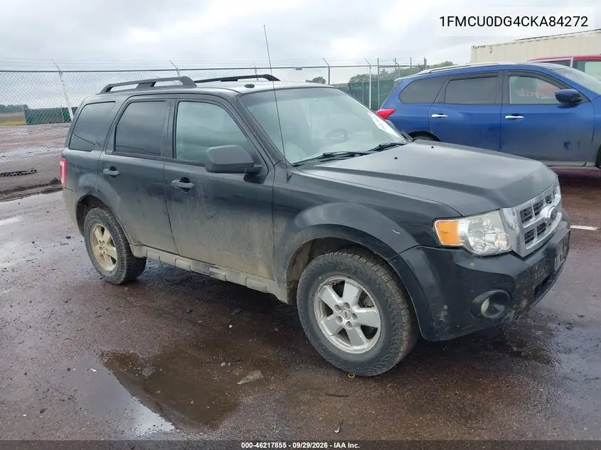 FORD ESCAPE 2012, VIN 1FMCU0DG4CKA84272