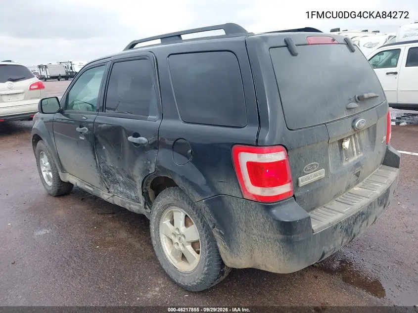 2012 FORD ESCAPE VIN 1FMCU0DG4CKA84272 — фото 3