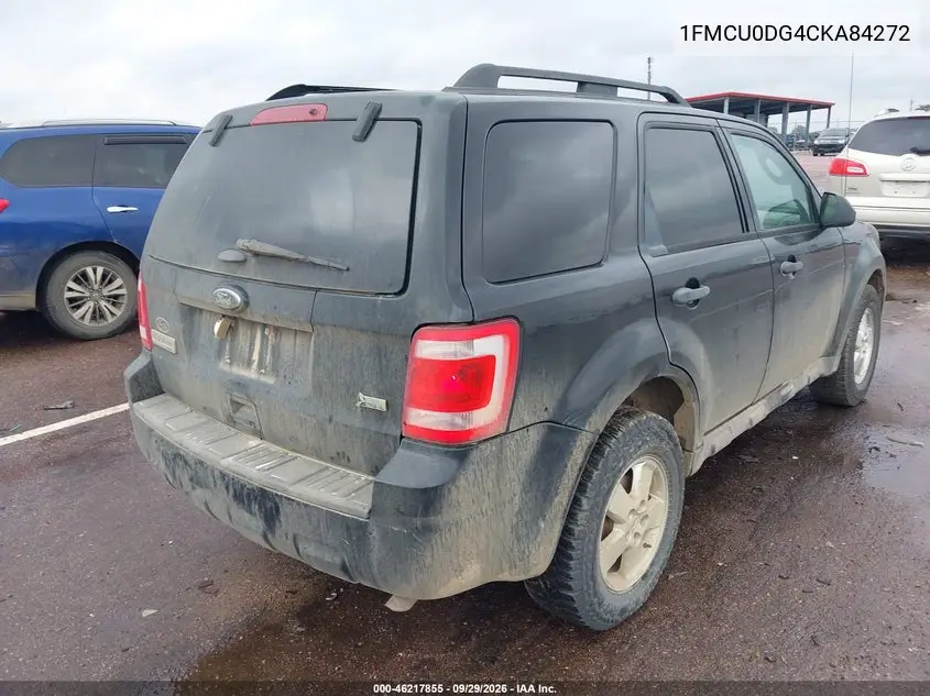 2012 FORD ESCAPE VIN 1FMCU0DG4CKA84272 — фото 4
