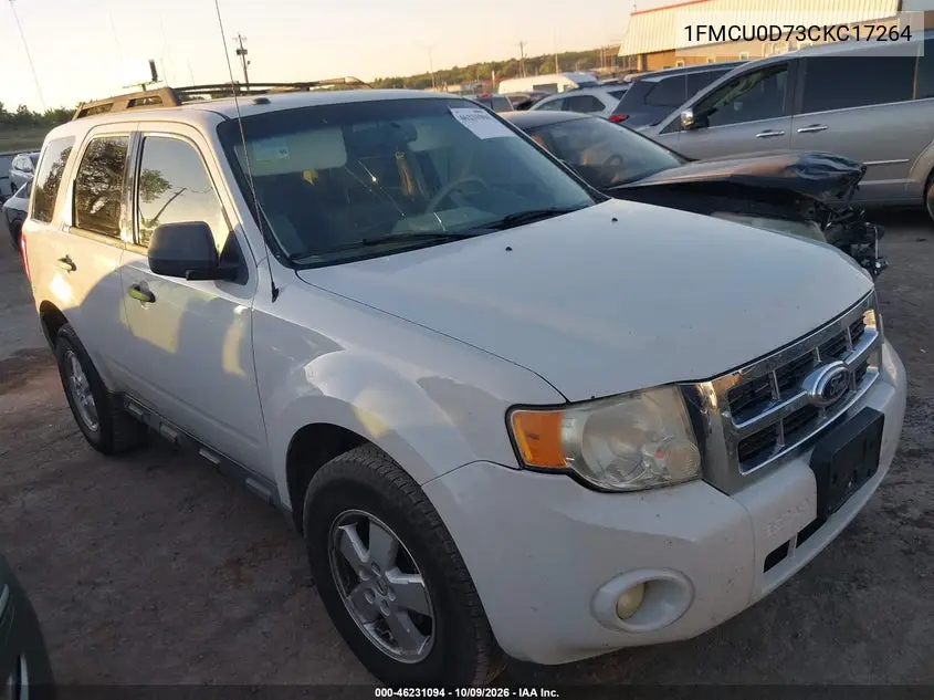 FORD ESCAPE 2012, VIN 1FMCU0D73CKC17264