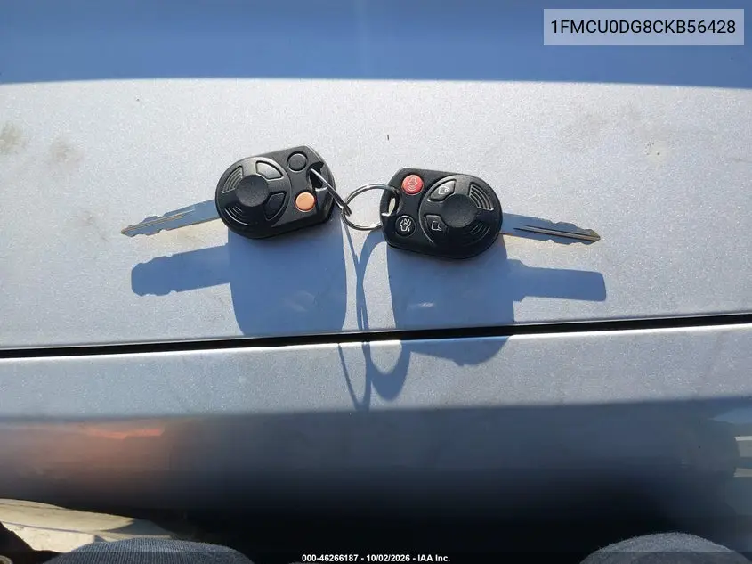 2012 FORD ESCAPE VIN 1FMCU0DG8CKB56428 — фото 11