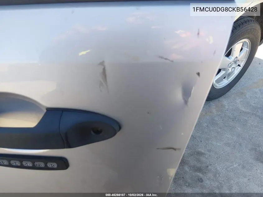 2012 FORD ESCAPE VIN 1FMCU0DG8CKB56428 — фото 6