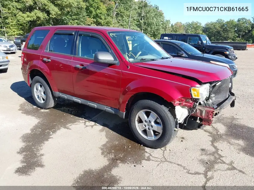 FORD ESCAPE 2012, VIN 1FMCU0C71CKB61665