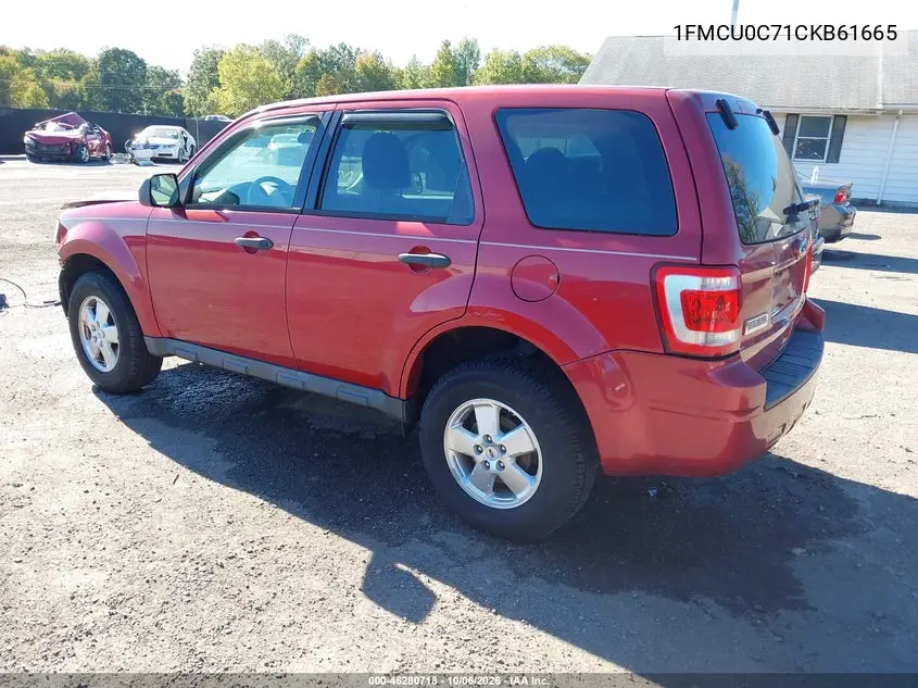2012 FORD ESCAPE VIN 1FMCU0C71CKB61665 — фото 3