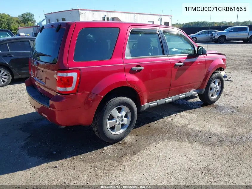 2012 FORD ESCAPE VIN 1FMCU0C71CKB61665 — фото 4