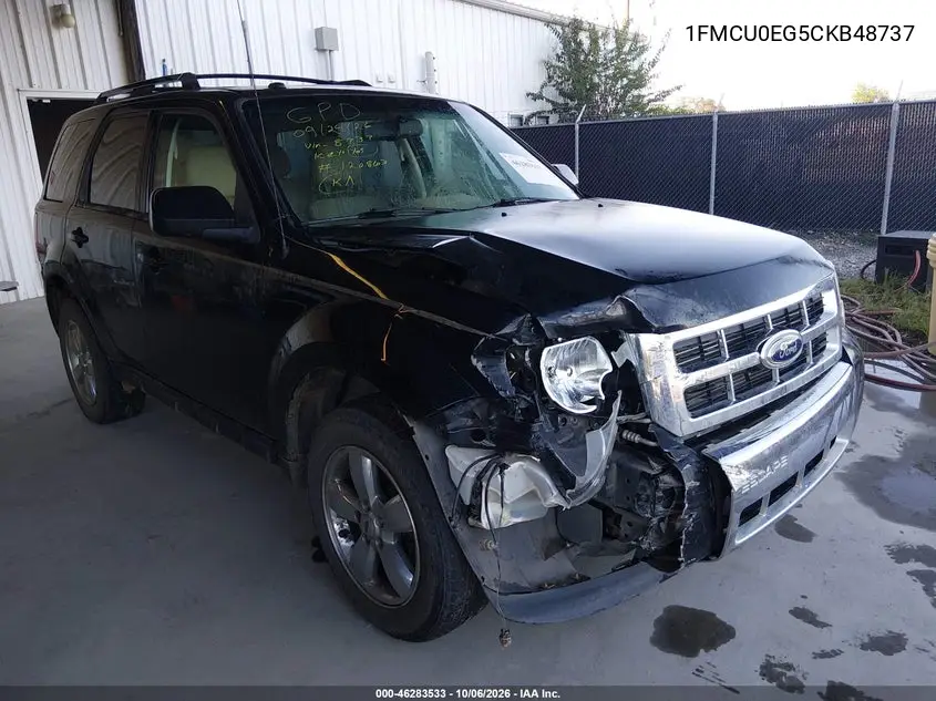 FORD ESCAPE 2012, VIN 1FMCU0EG5CKB48737