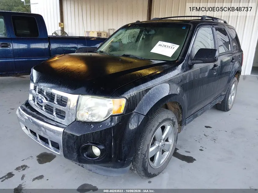 2012 FORD ESCAPE VIN 1FMCU0EG5CKB48737 — фото 2