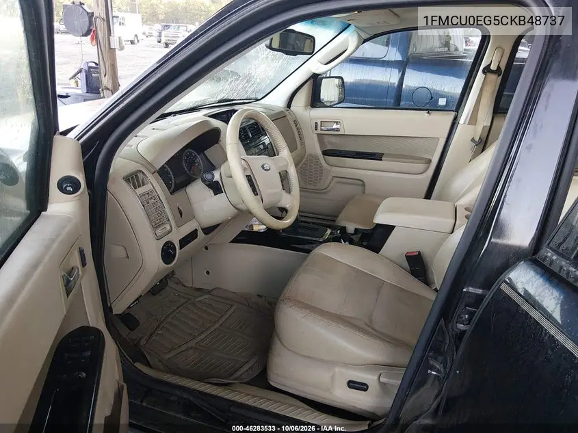 2012 FORD ESCAPE VIN 1FMCU0EG5CKB48737 — фото 5