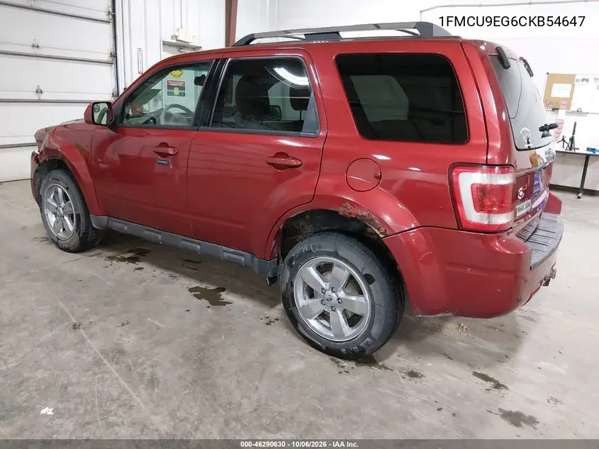 2012 FORD ESCAPE VIN 1FMCU9EG6CKB54647 — фото 3