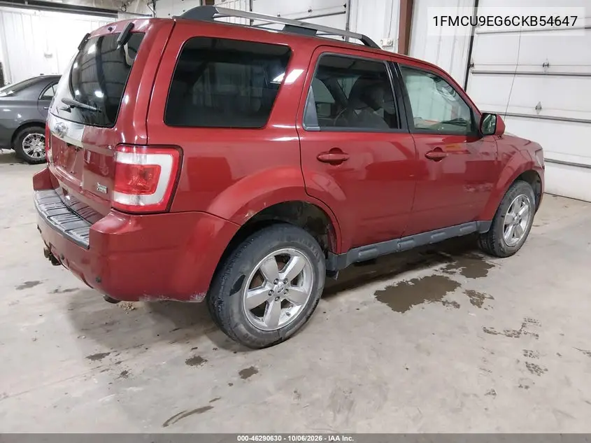 2012 FORD ESCAPE VIN 1FMCU9EG6CKB54647 — фото 4