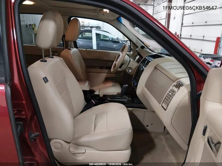 2012 FORD ESCAPE VIN 1FMCU9EG6CKB54647 — фото 5