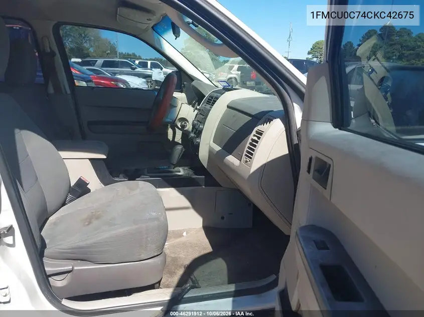 2012 FORD ESCAPE VIN 1FMCU0C74CKC42675 — фото 5