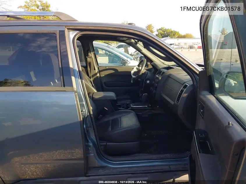 2012 FORD ESCAPE VIN 1FMCU0EG7CKB01578 — фото 5