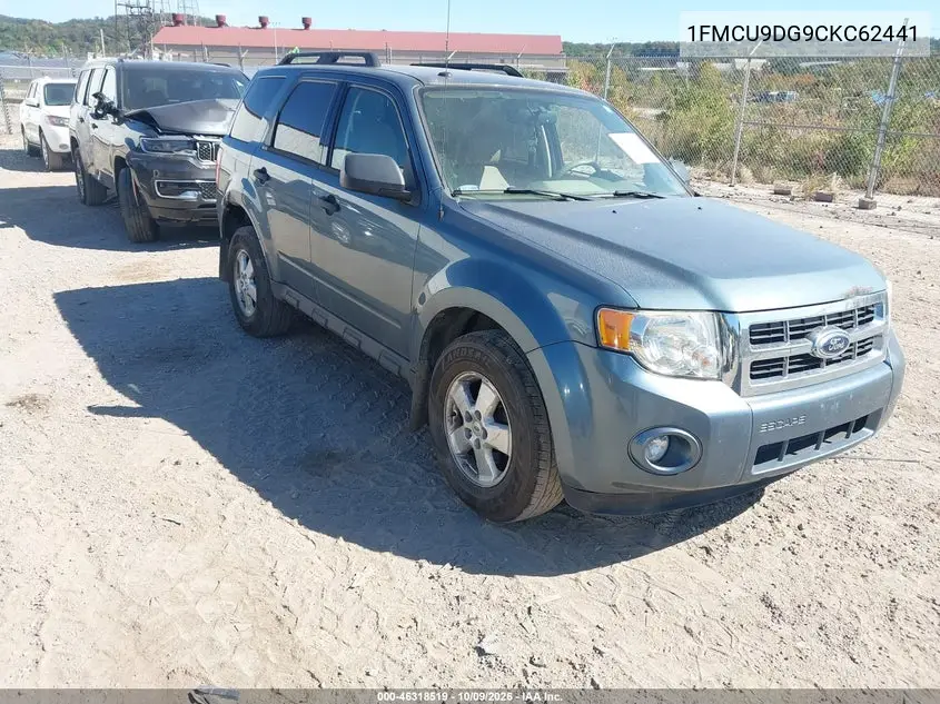 FORD ESCAPE 2012, VIN 1FMCU9DG9CKC62441