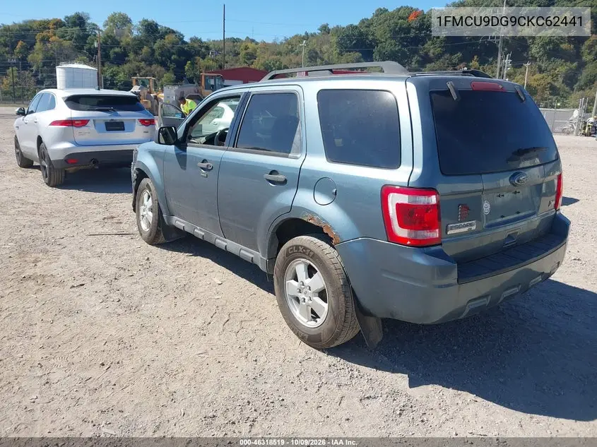 2012 FORD ESCAPE VIN 1FMCU9DG9CKC62441 — фото 3