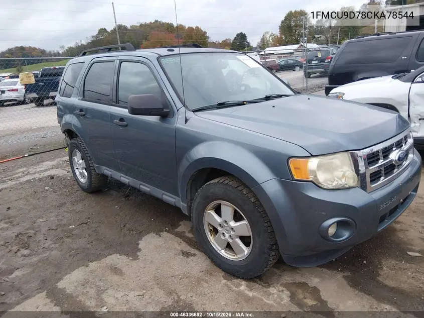 FORD ESCAPE 2012, VIN 1FMCU9D78CKA78544