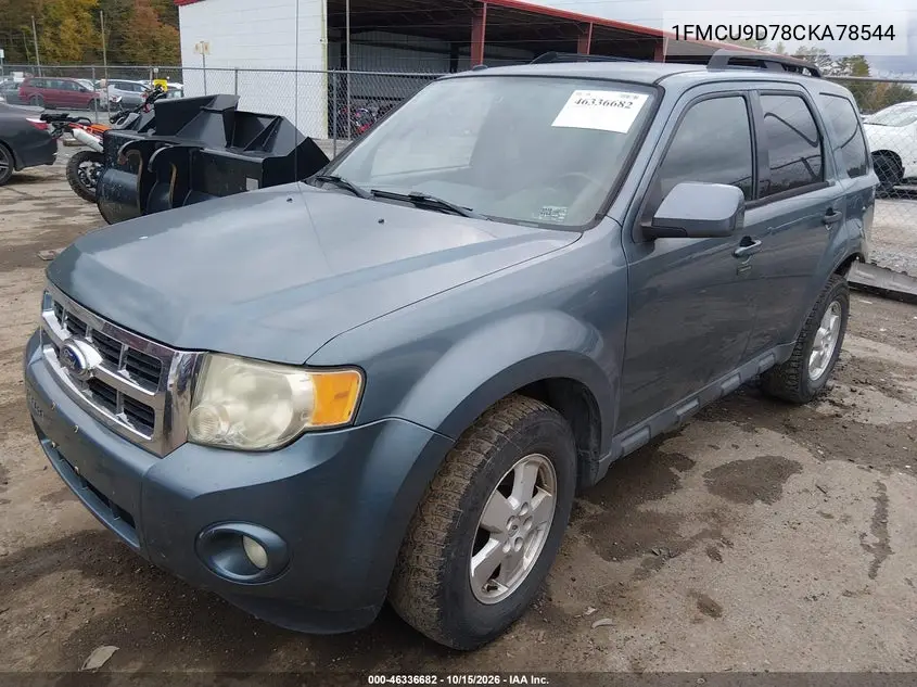 2012 FORD ESCAPE VIN 1FMCU9D78CKA78544 — фото 2