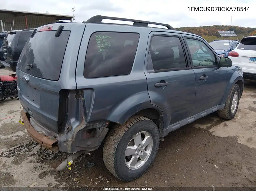 2012 FORD ESCAPE VIN 1FMCU9D78CKA78544 — фото 4