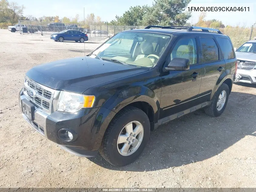 2012 FORD ESCAPE VIN 1FMCU0EG9CKA04611 — фото 2