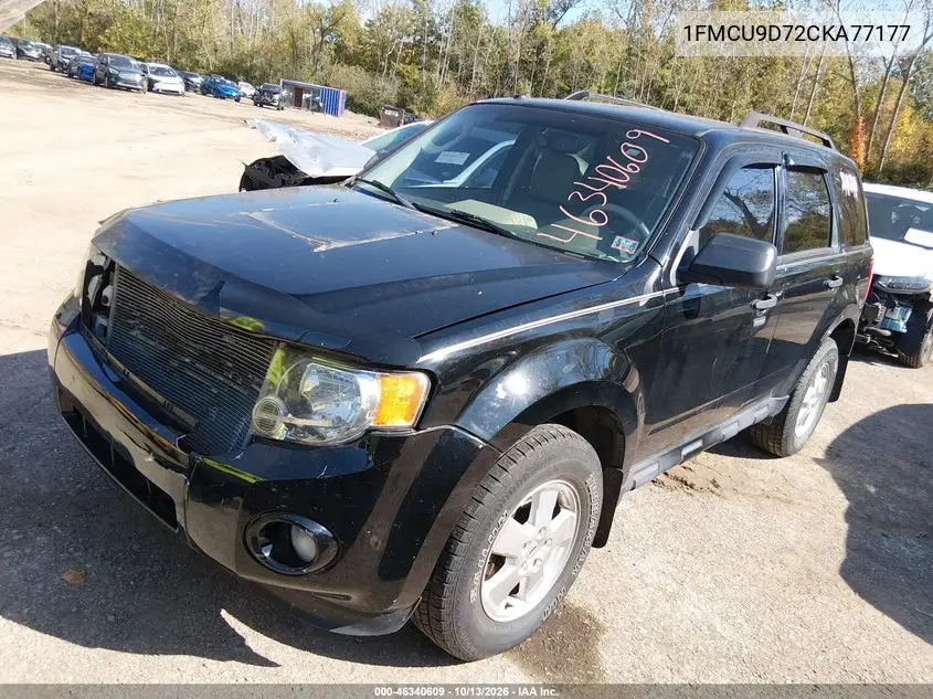 2012 FORD ESCAPE VIN 1FMCU9D72CKA77177 — фото 2