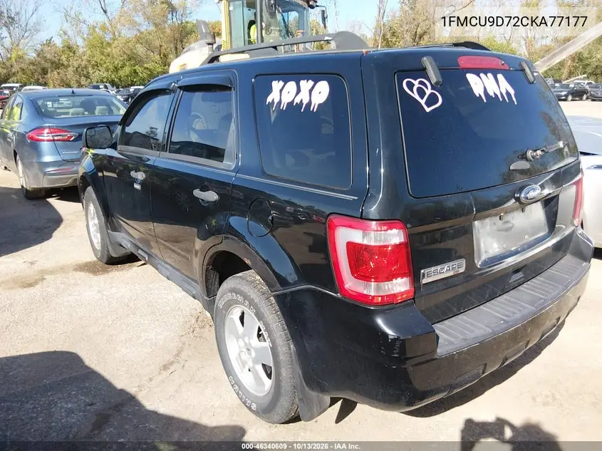 2012 FORD ESCAPE VIN 1FMCU9D72CKA77177 — фото 3