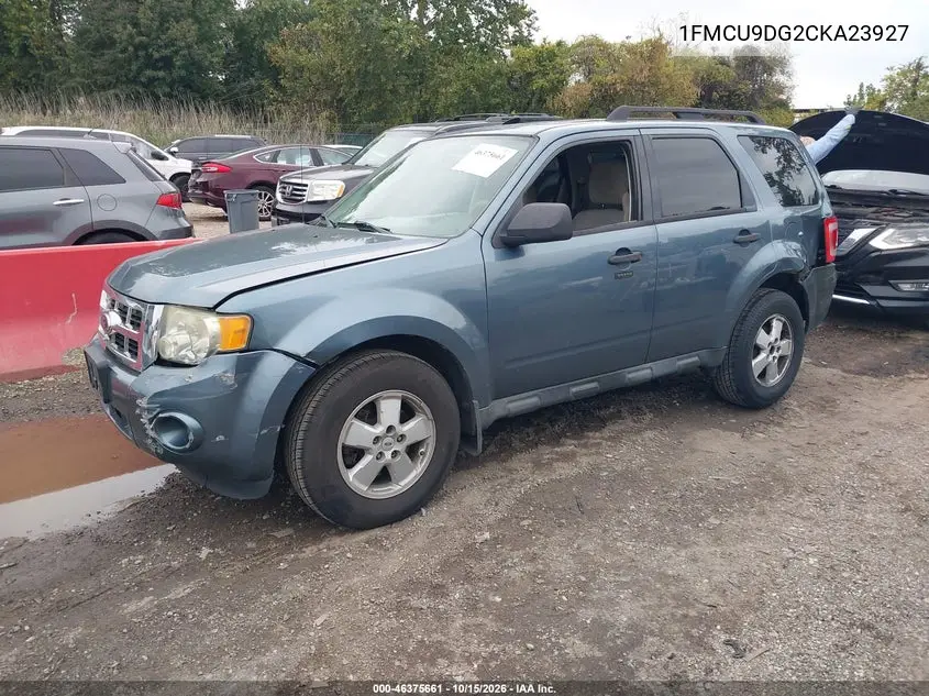 2012 FORD ESCAPE VIN 1FMCU9DG2CKA23927 — фото 2
