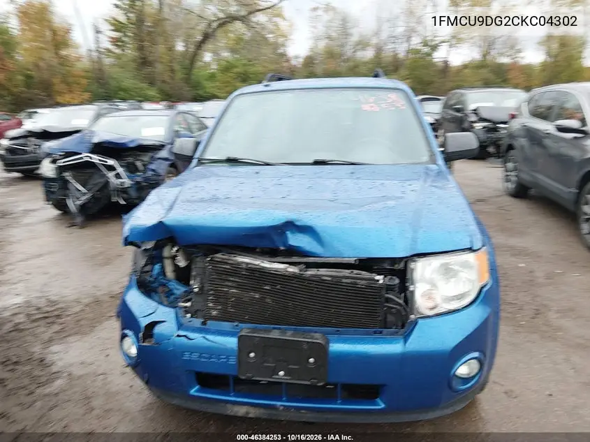 2012 FORD ESCAPE VIN 1FMCU9DG2CKC04302 — фото 12