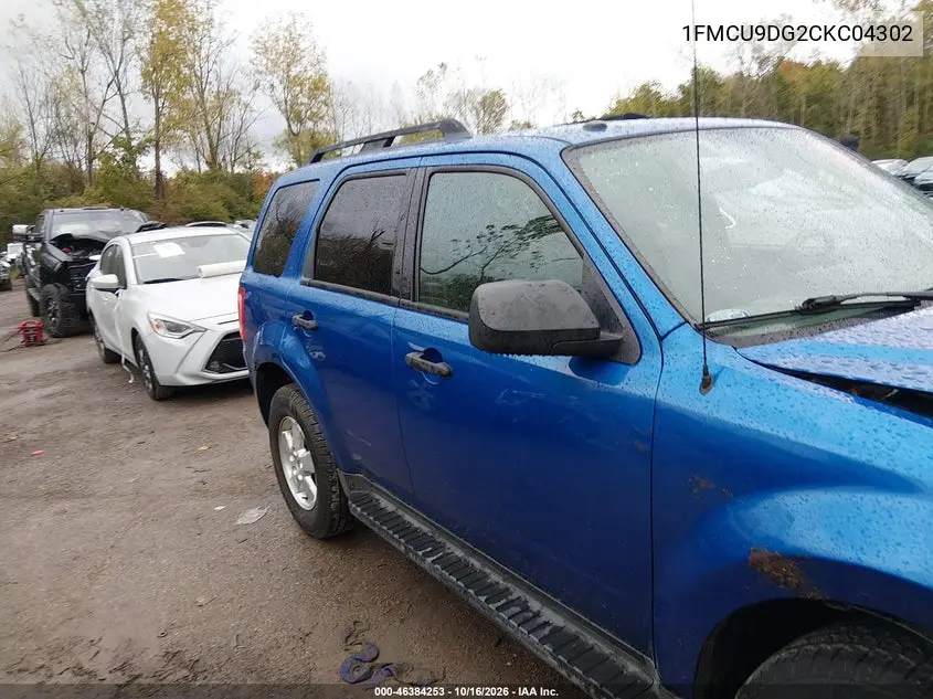 2012 FORD ESCAPE VIN 1FMCU9DG2CKC04302 — фото 13