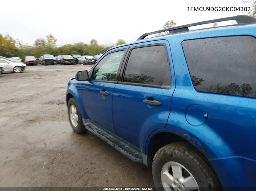 2012 FORD ESCAPE VIN 1FMCU9DG2CKC04302 — фото 14