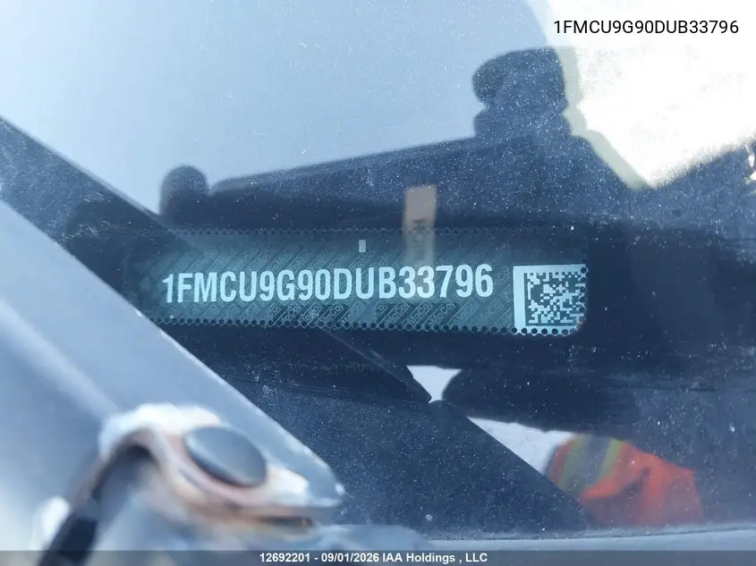 2013 FORD ESCAPE VIN 1FMCU9G90DUB33796 — фото 19