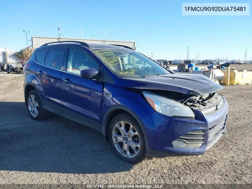 FORD ESCAPE 2013, VIN 1FMCU9G92DUA75481