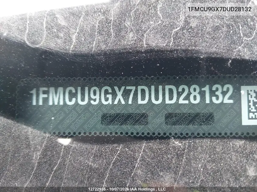 2013 FORD ESCAPE VIN 1FMCU9GX7DUD28132 — фото 19